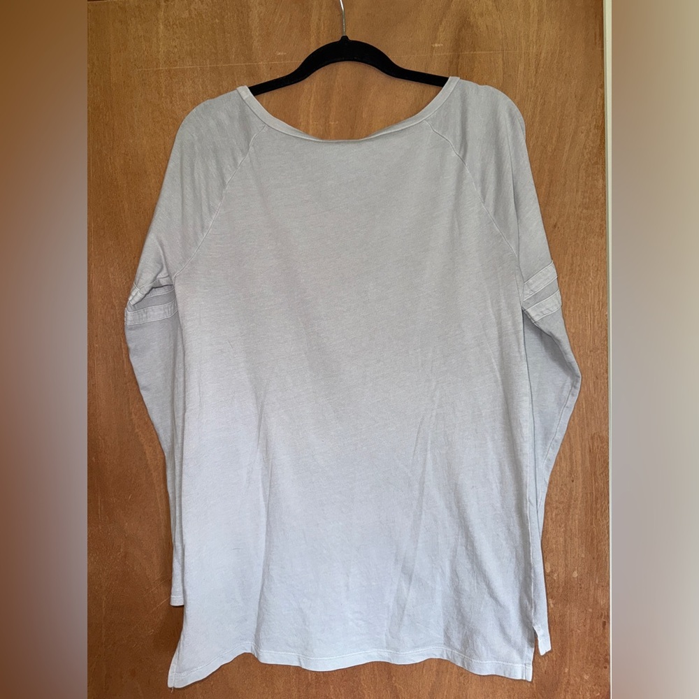 PINK Victoria's Secret Gray Cotton Top - Picture 2 of 3